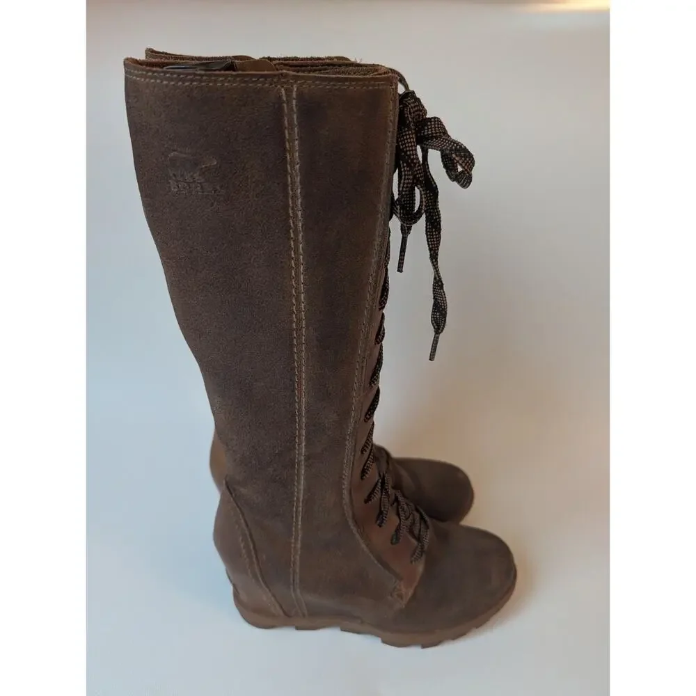 Sorel Joan Of Arctic Wedge II Tall Boots 7.5 Brown